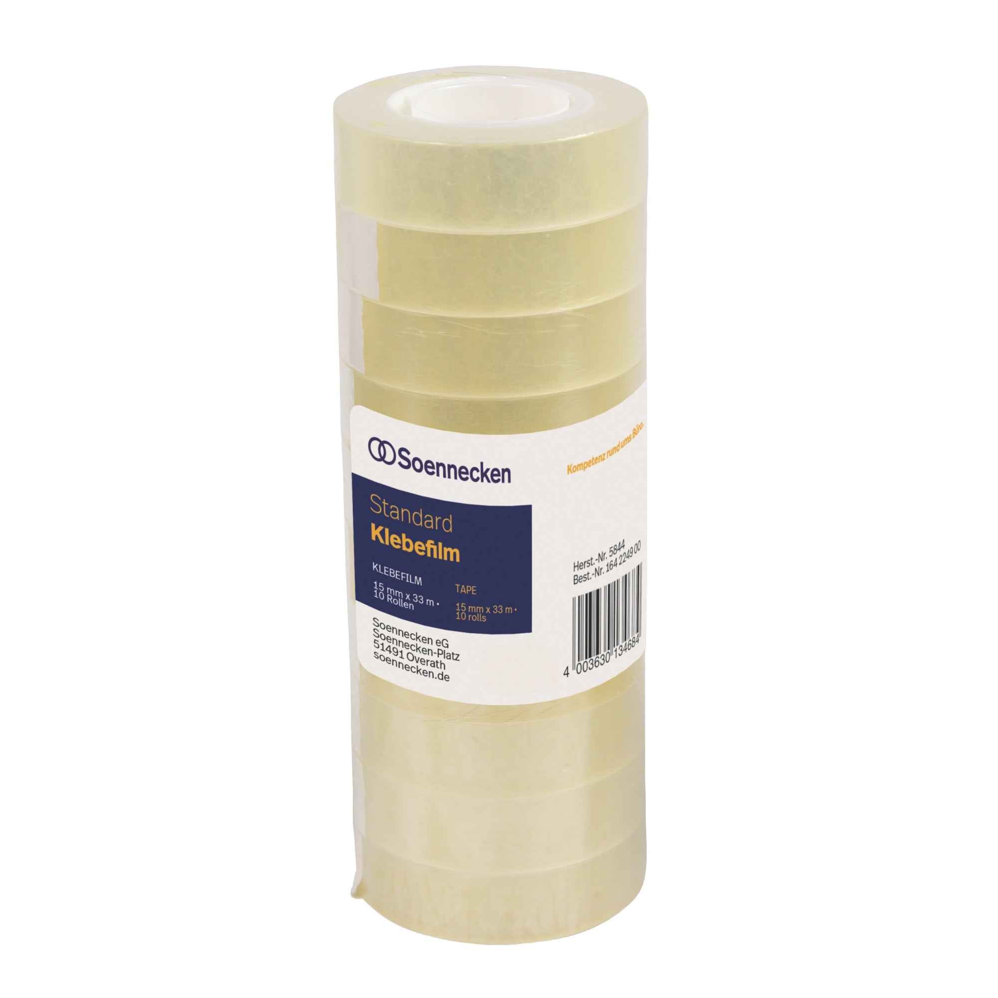 Soennecken Klebefilm 5844 15 mm x 33 m (B x L) 10 St./Pack.