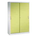 C+P Schiebetürenschrank Acurado 1.200 x 1.950 x 400 mm (B x H x T) lichtgrau
