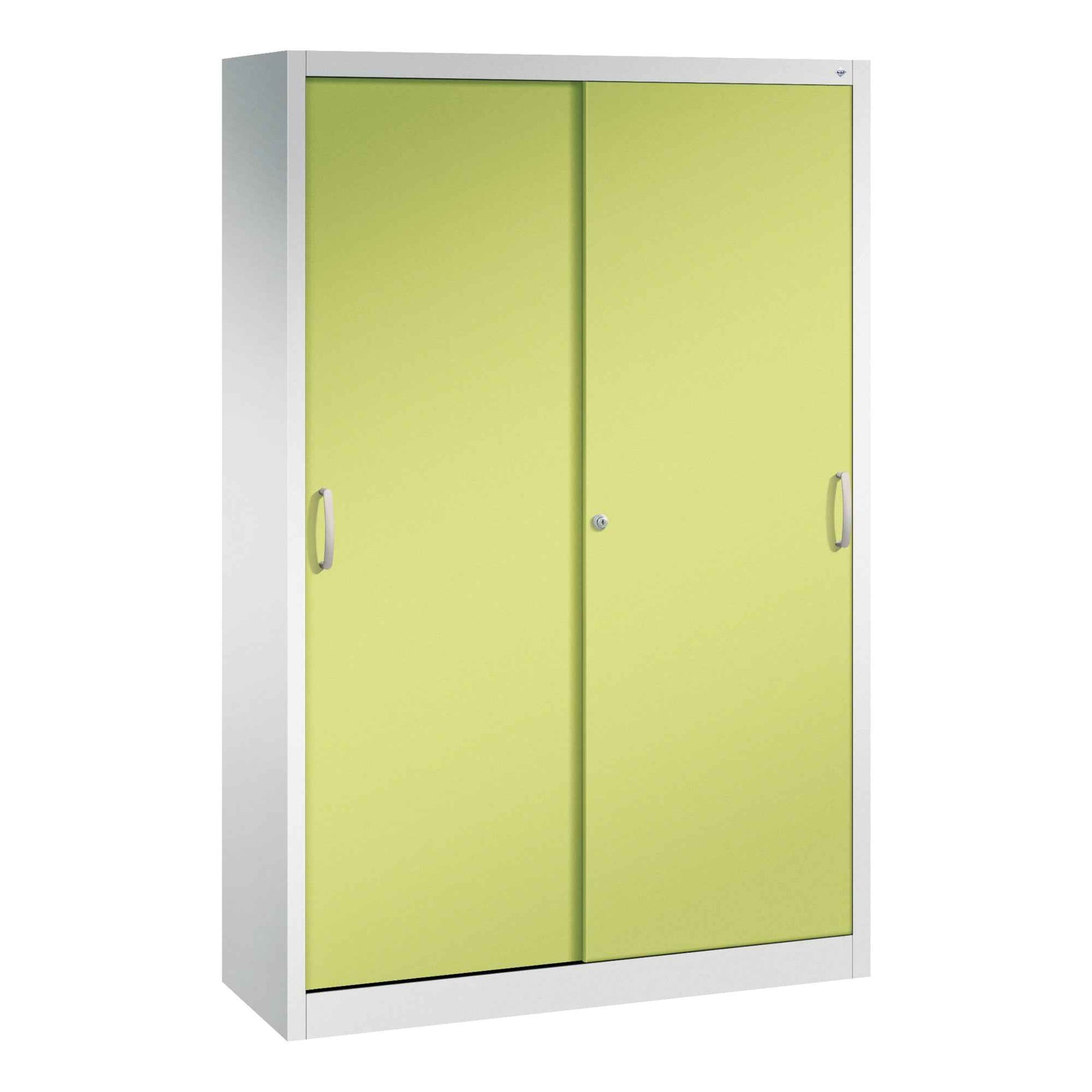 C+P Schiebetürenschrank Acurado 1.200 x 1.950 x 400 mm (B x H x T) lichtgrau