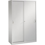 C+P Schiebetürenschrank Acurado 1.200 x 1.950 x 500 mm (B x H x T) weißaluminium