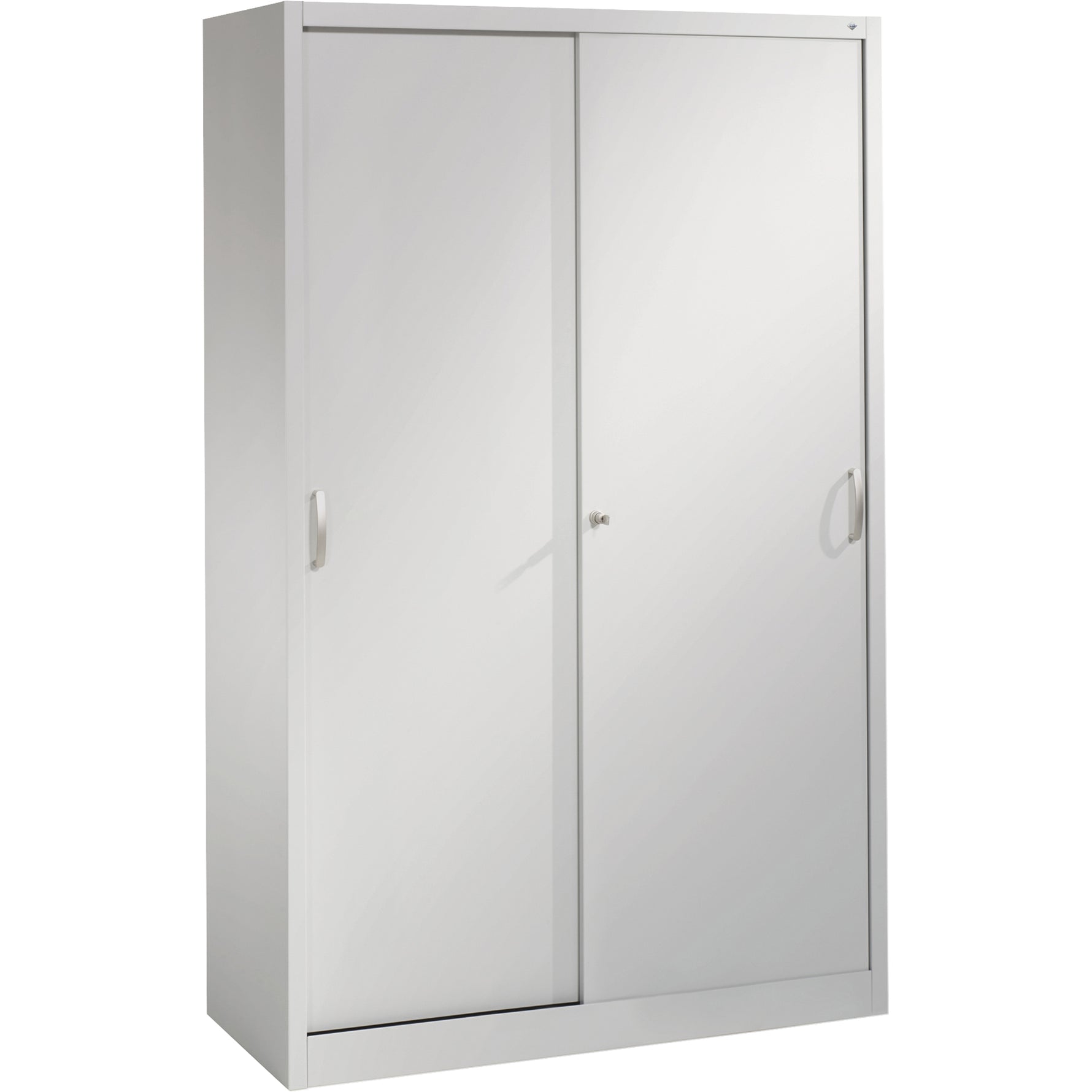 C+P Schiebetürenschrank Acurado 1.200 x 1.950 x 500 mm (B x H x T) weißaluminium