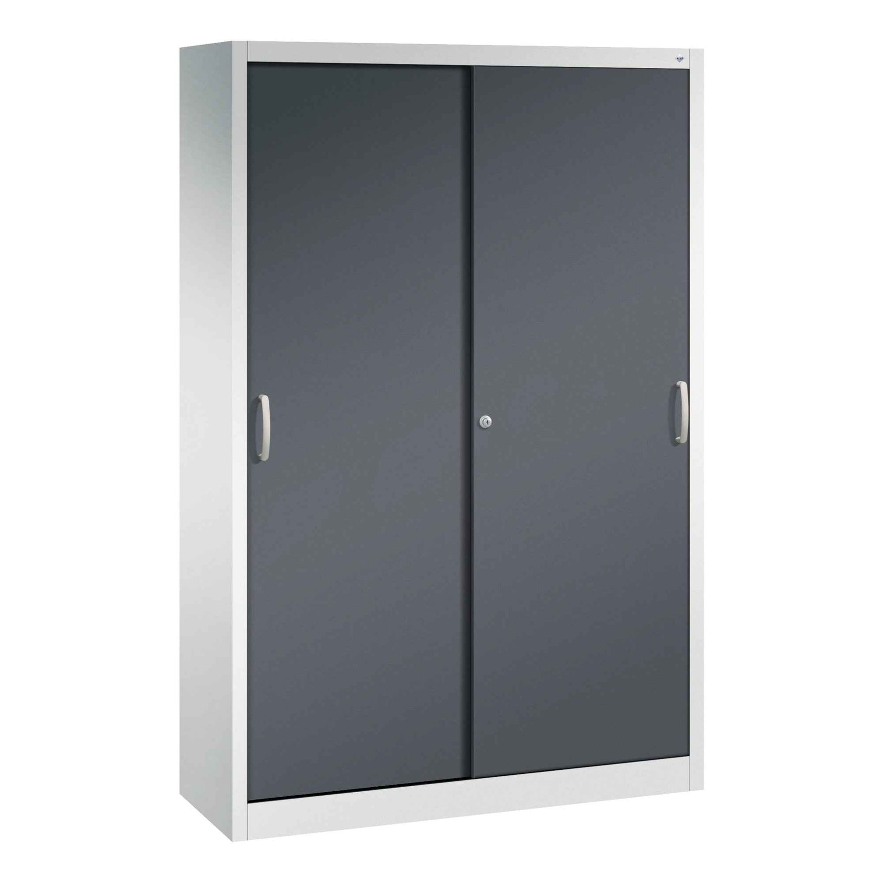 C+P Schiebetürenschrank Acurado 1.200 x 1.950 x 400 mm (B x H x T) lichtgrau