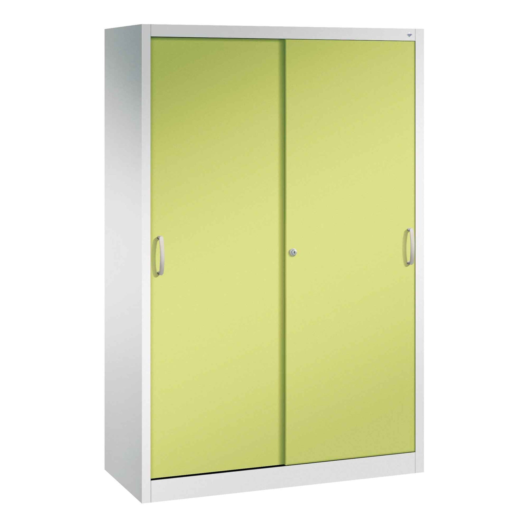 C+P Schiebetürenschrank Acurado 1.200 x 1.950 x 500 mm (B x H x T) lichtgrau