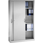 C+P Schiebetürenschrank Acurado 1.200 x 1.950 x 400 mm (B x H x T) weißaluminium