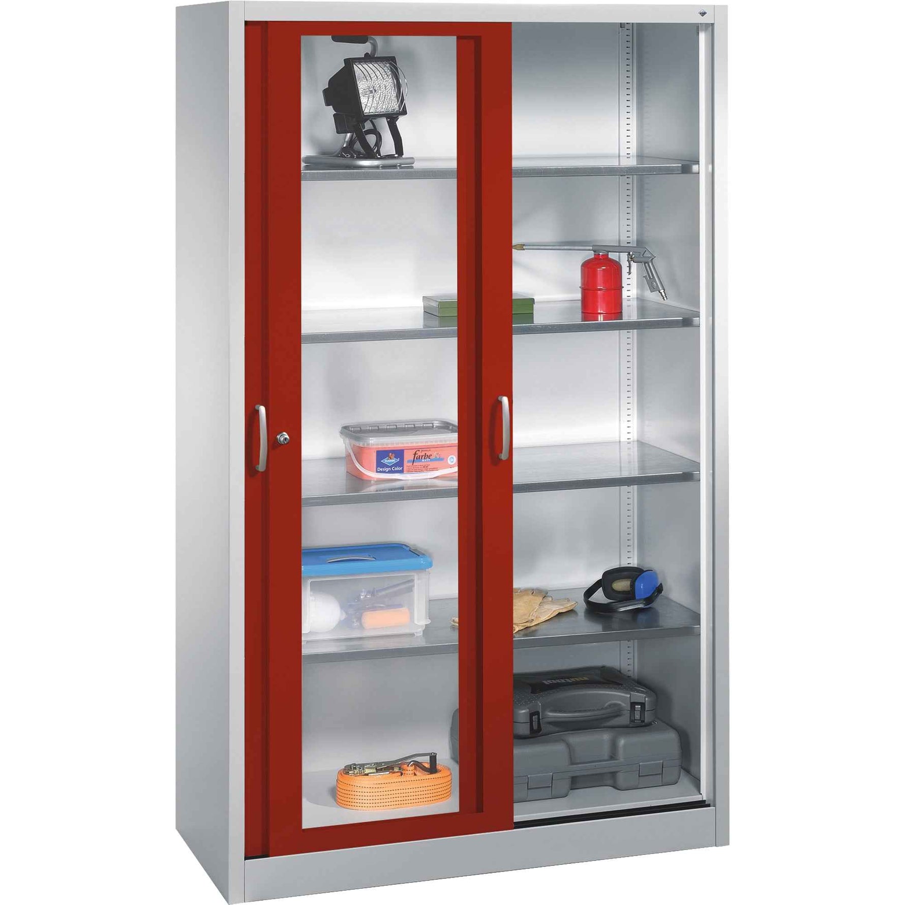 C+P Werkzeugschrank Acurado mit Sichtfenster 1.200 x 1.950 x 500 mm (B x H x T)