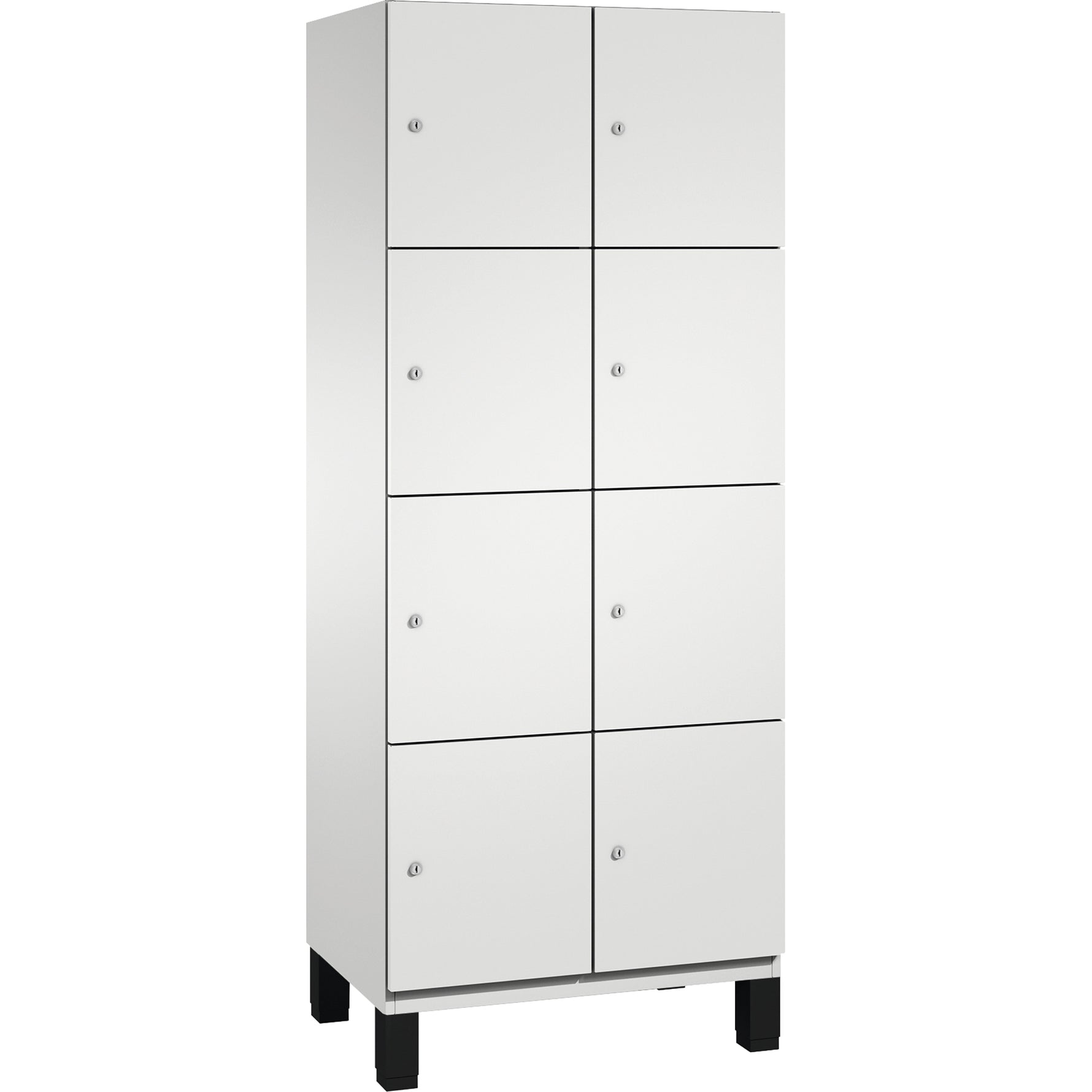 C+P Schließfachschrank Cambio 800 x 1.980 x 525 mm (B x H x T) 8 Fächer lichtgrau – Produktbild 5