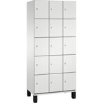 C+P Schließfachschrank Cambio 900 x 1.980 x 525 mm (B x H x T) 15 Fächer lichtgrau – Produktbild 5