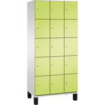 C+P Schließfachschrank Cambio 900 x 1.980 x 525 mm (B x H x T) 15 Fächer lichtgrau – Produktbild 3