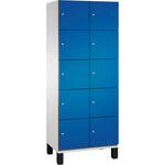 C+P Schließfachschrank Cambio 800 x 1.980 x 525 mm (B x H x T) 10 Fächer lichtgrau – Produktbild 3