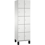 C+P Schließfachschrank Cambio 600 x 1.980 x 525 mm (B x H x T) 10 Fächer lichtgrau – Produktbild 5