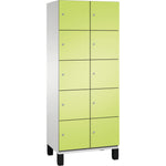 C+P Schließfachschrank Cambio 800 x 1.980 x 525 mm (B x H x T) 10 Fächer lichtgrau – Produktbild 5