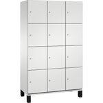 C+P Schließfachschrank Cambio 1.200 x 1.980 x 525 mm (B x H x T) 12 Fächer lichtgrau – Produktbild 5