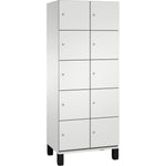 C+P Schließfachschrank Cambio 800 x 1.980 x 525 mm (B x H x T) 10 Fächer lichtgrau