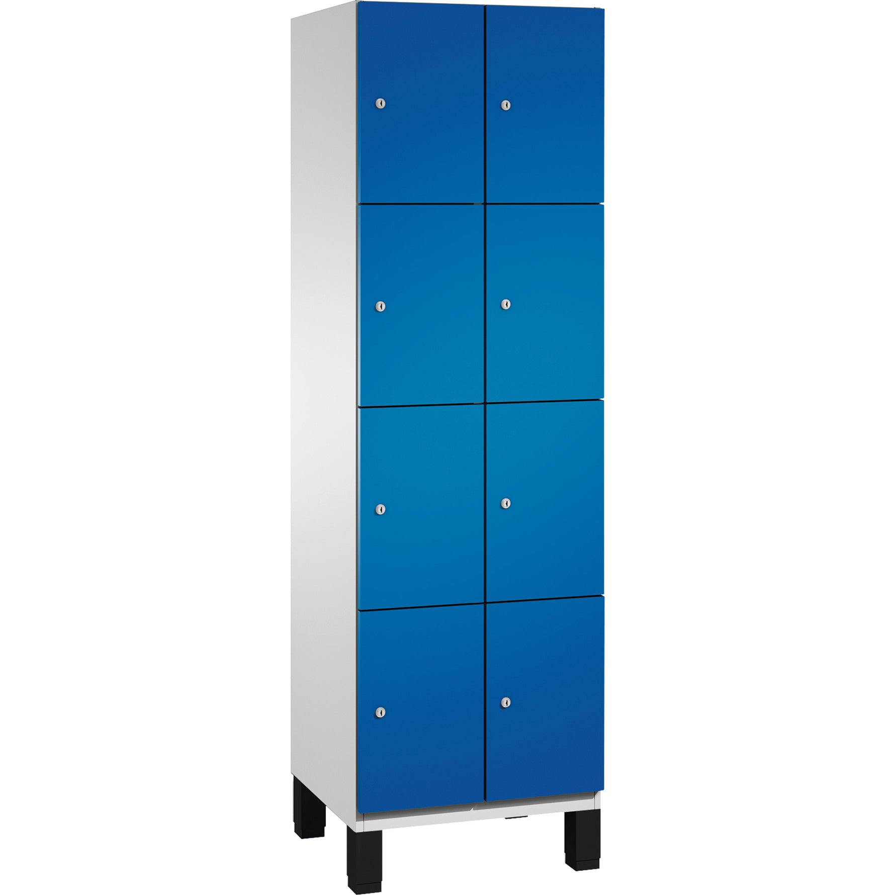C+P Schließfachschrank Cambio 600 x 1.980 x 525 mm (B x H x T) 8 Fächer lichtgrau