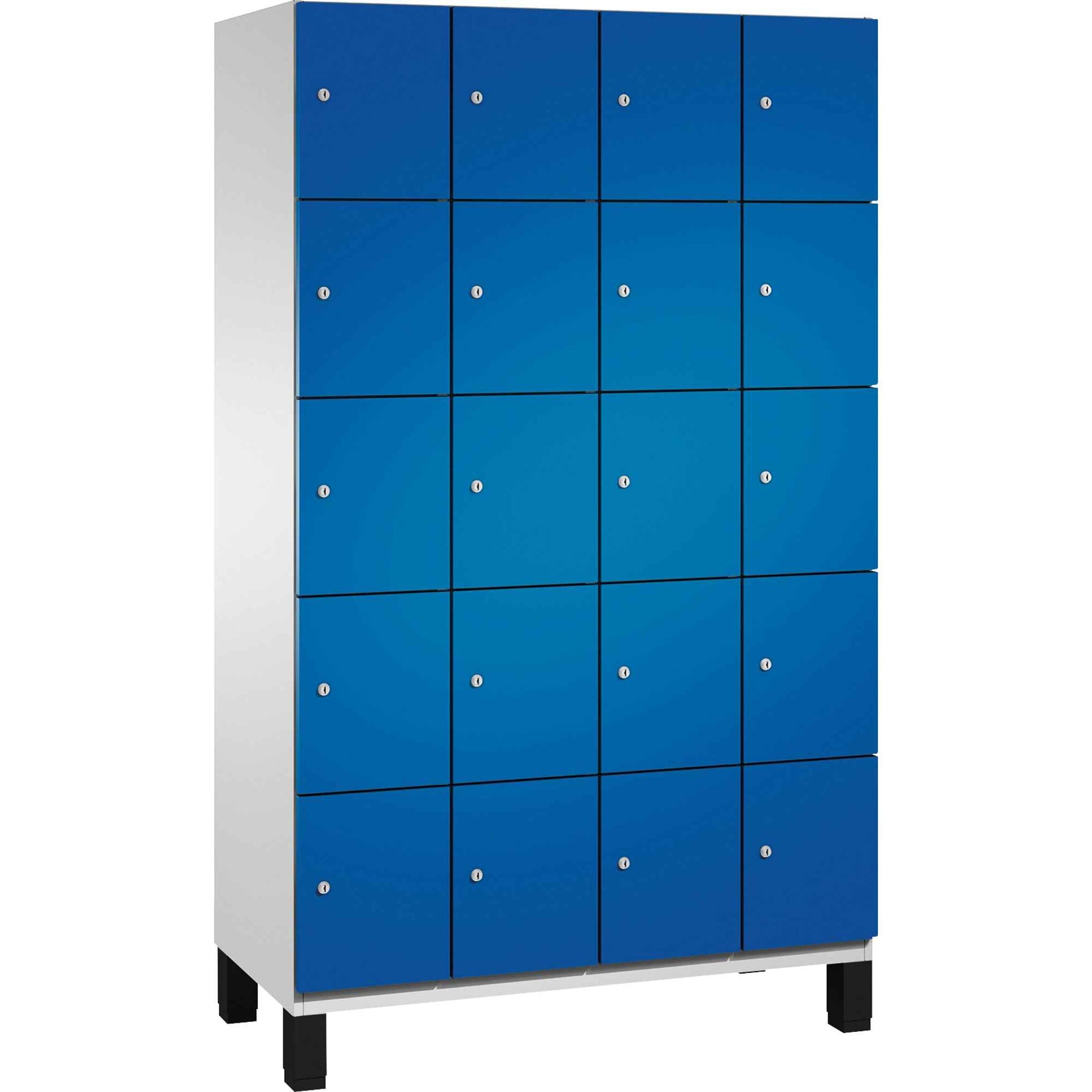 C+P Schließfachschrank Cambio 1.200 x 1.980 x 525 mm (B x H x T) 20 Fächer lichtgrau