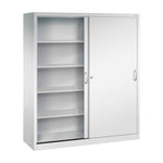 C+P Schiebetürenschrank Acurado 2 x 5 Ordnerhöhen 1.600 x 1.950 x 500 mm (B x H x T) lichtgrau