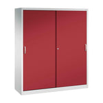 C+P Schiebetürenschrank Acurado 2 x 5 Ordnerhöhen 1.600 x 1.950 x 500 mm (B x H x T) lichtgrau