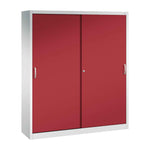 C+P Schiebetürenschrank Acurado 2 x 5 Ordnerhöhen 1.600 x 1.950 x 400 mm (B x H x T) lichtgrau