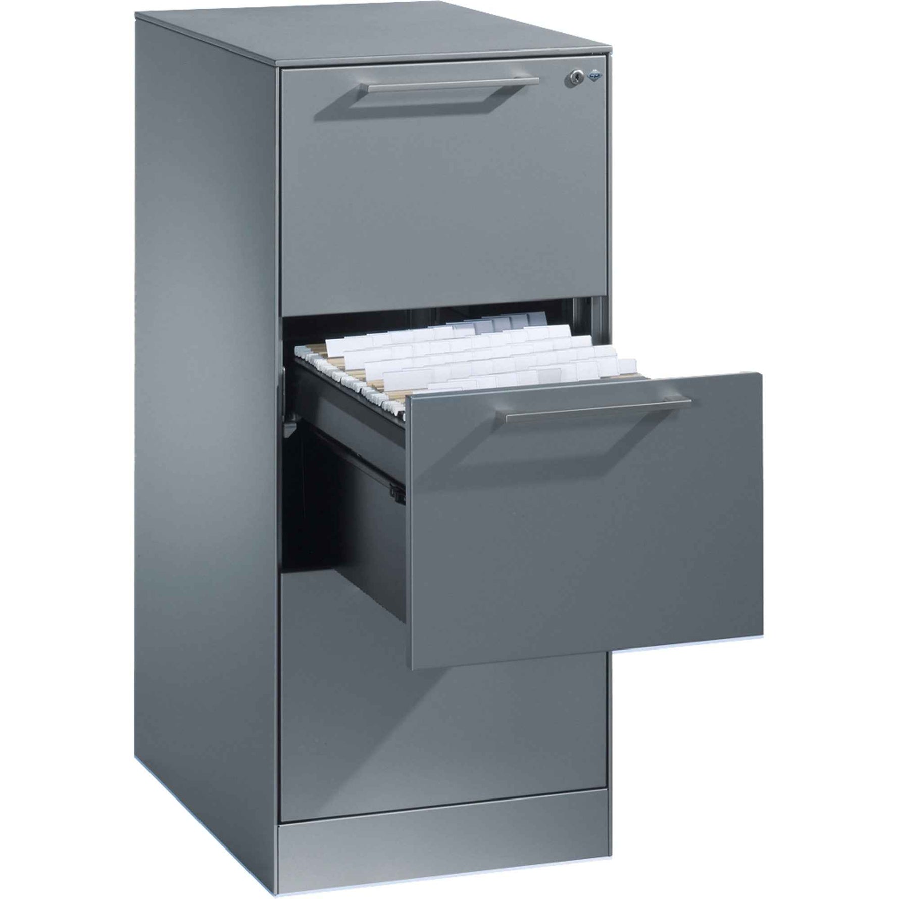 C+P Hängeregistraturschrank Asisto 440 x 998 x 600 mm (B x H x T) weißaluminium