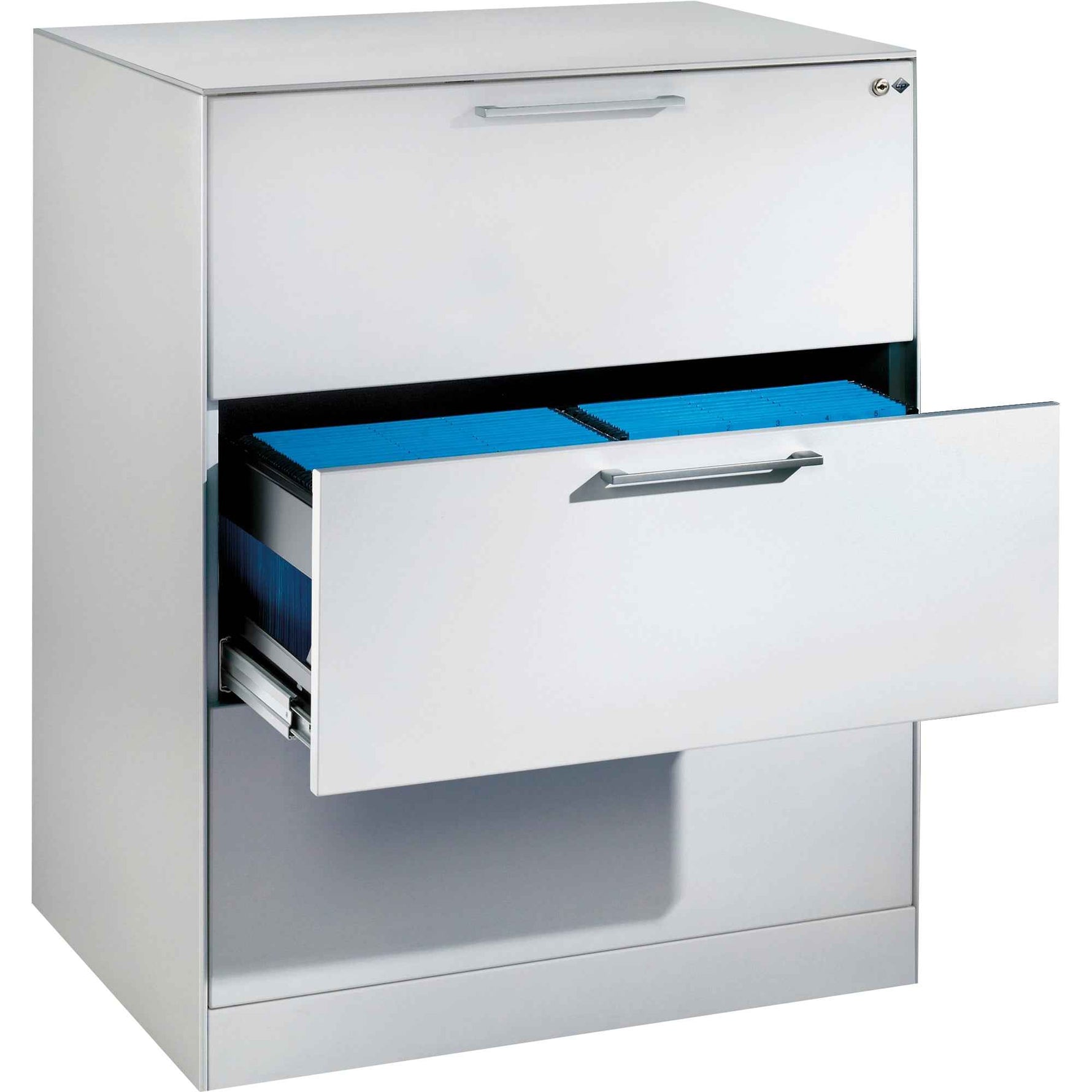 C+P Hängeregistraturschrank Asisto 800 x 998 x 600 mm (B x H x T) lichtgrau