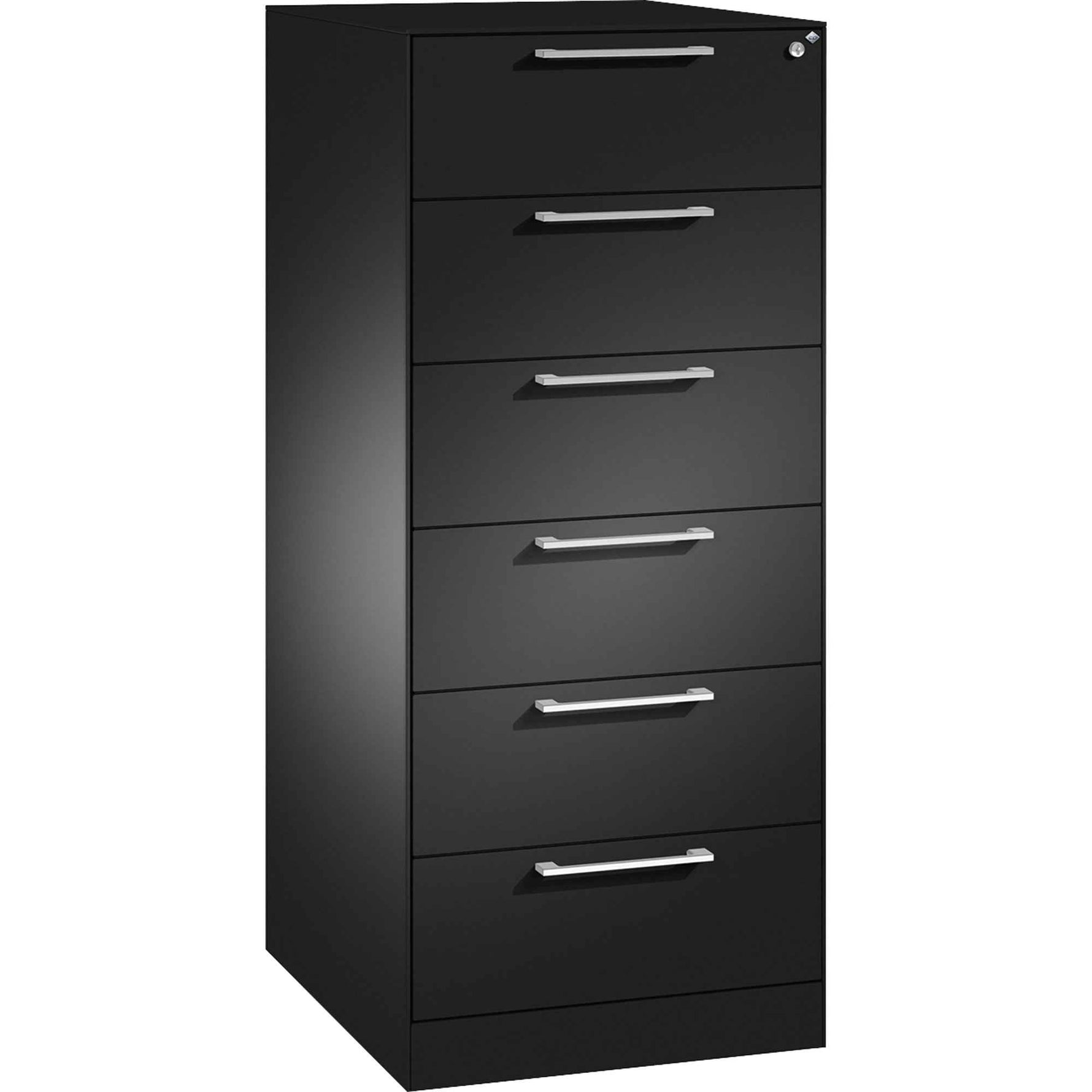 C+P Karteischrank Asisto 562 x 1.298 x 600 mm (B x H x T) DIN A5 quer