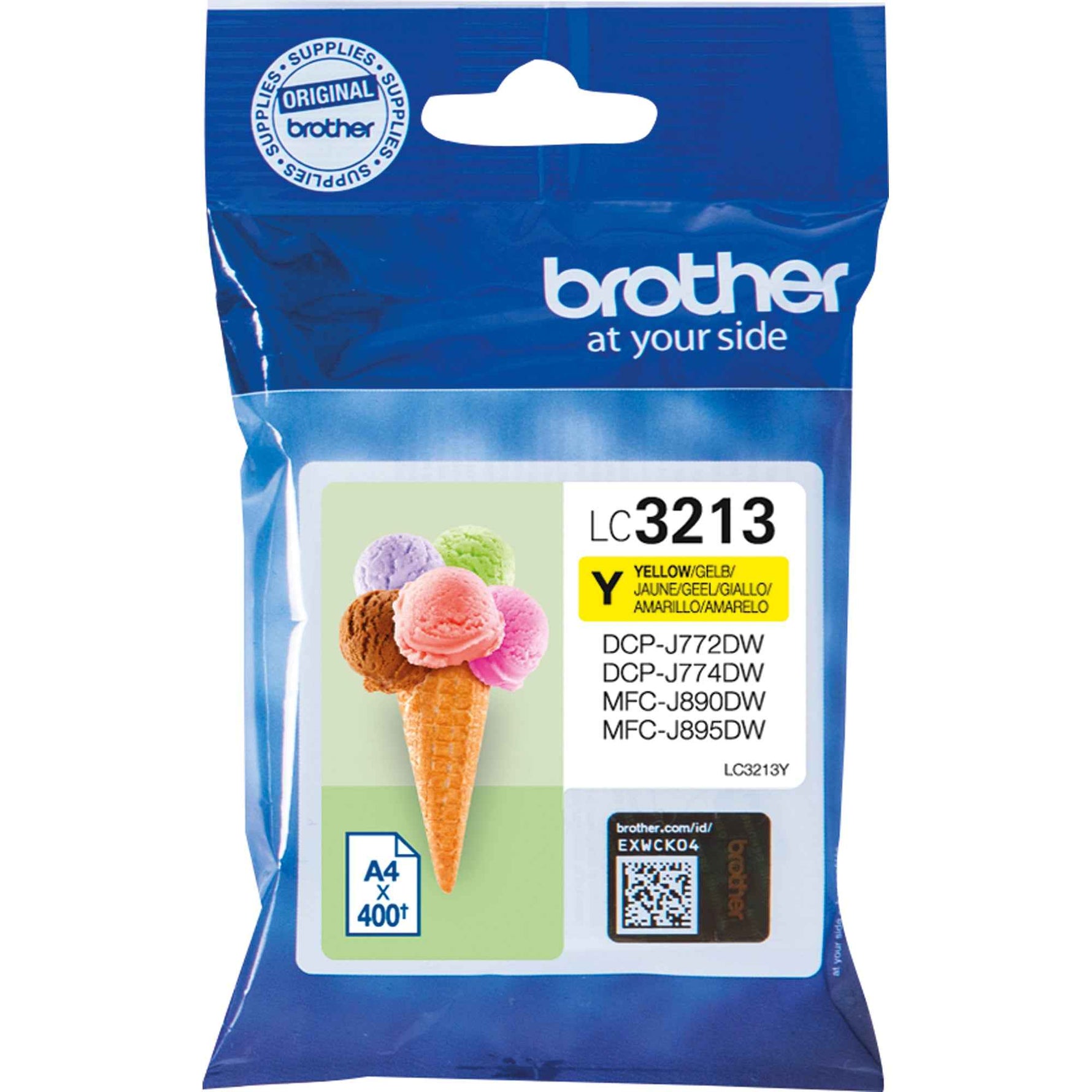 Brother Tintenpatrone LC-3213Y gelb