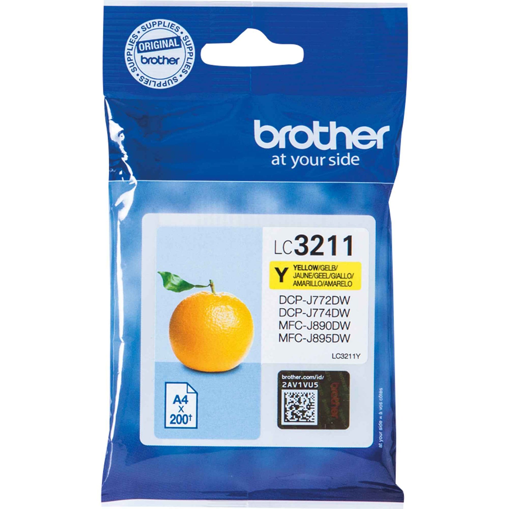 Brother Tintenpatrone LC-3211Y gelb