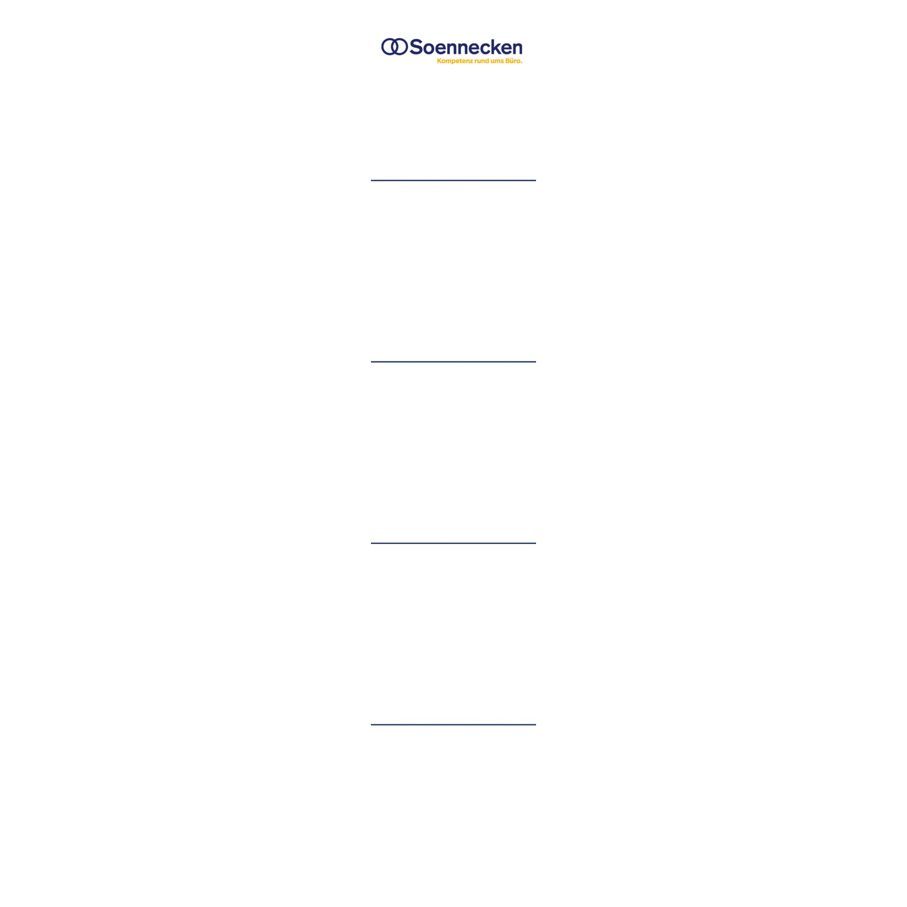 Soennecken Ordnerrückenschild 3371 28 x 153 mm (B x H) - Wiepa Bürofachpartner