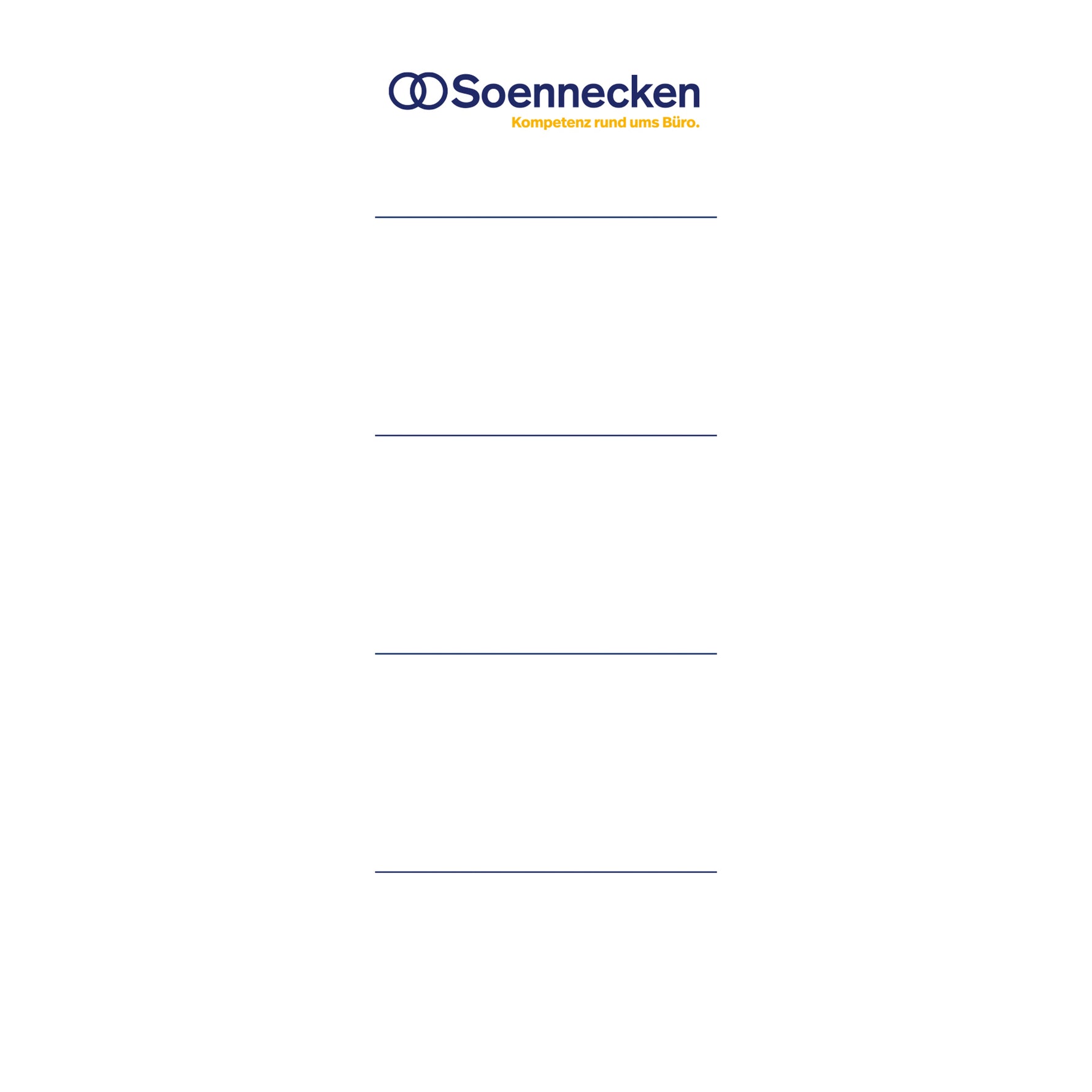 Soennecken Ordnerrückenschild 3372 48 x 153 mm (B x H) - Wiepa Bürofachpartner