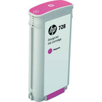 Hochwertige HP Tintenpatrone 728 magenta für Drucker, zeigt die Tintenpatrone in einer klaren Ansicht.