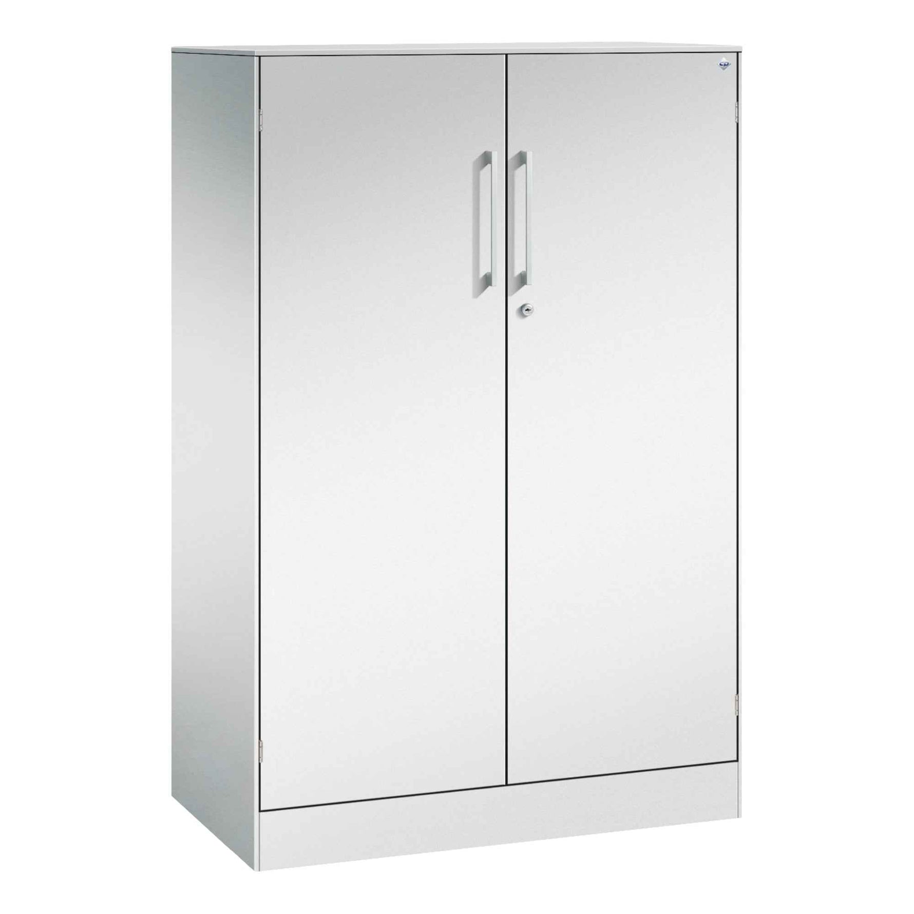 C+P Flügeltürenschrank Asisto 800 x 1.310 x 435 mm (B x H x T) lichtgrau