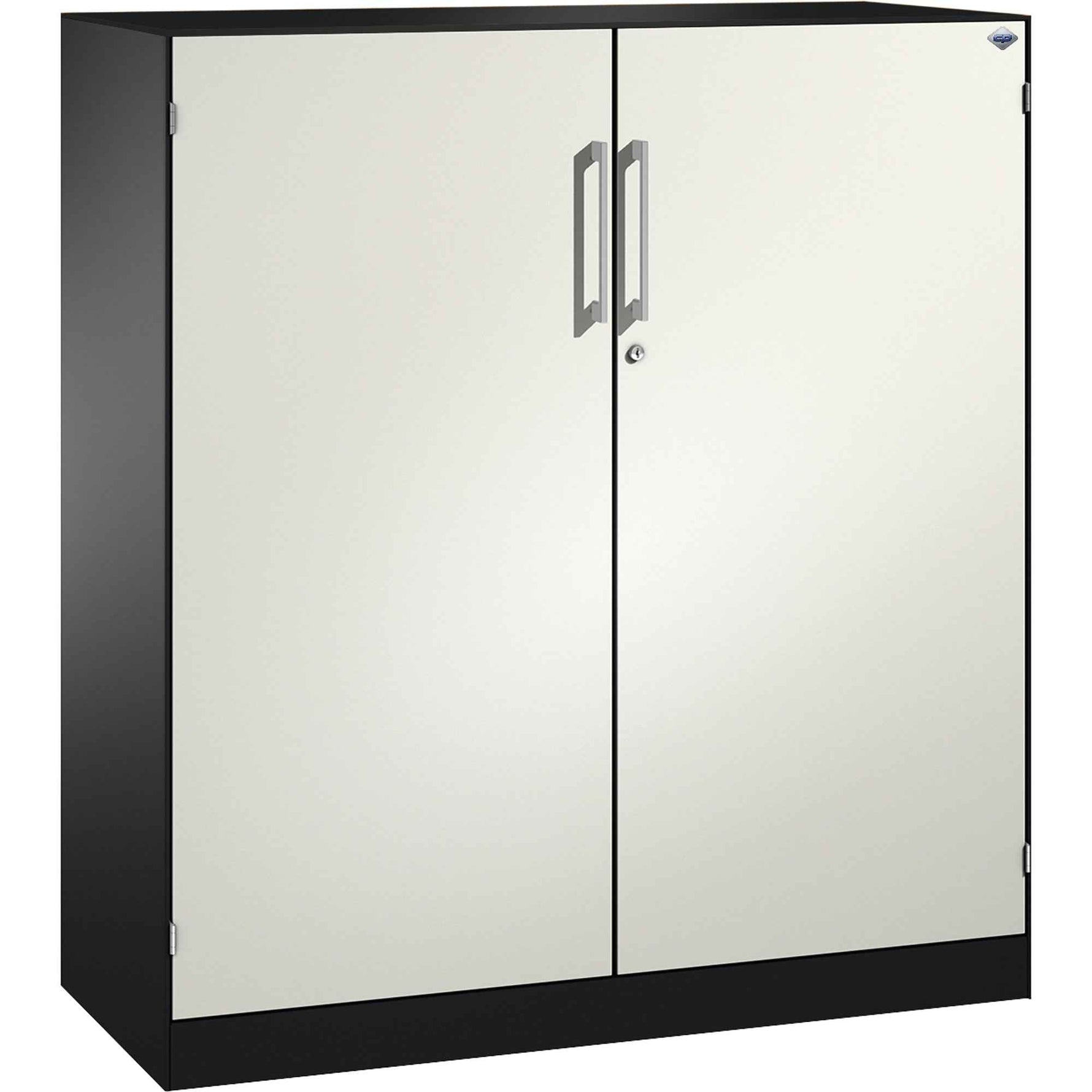 C+P Flügeltürenschrank Asisto 1.200 x 1.310 x 435 mm (B x H x T) schwarzgrau