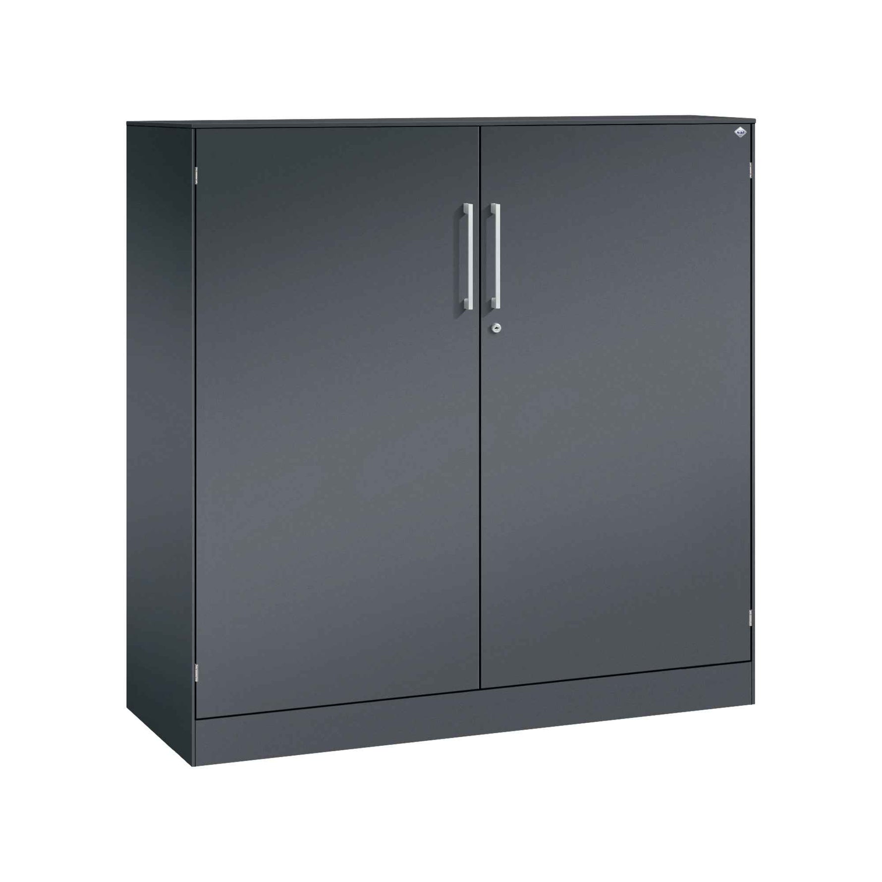 C+P Flügeltürenschrank Asisto 1.200 x 1.310 x 435 mm (B x H x T) schwarzgrau