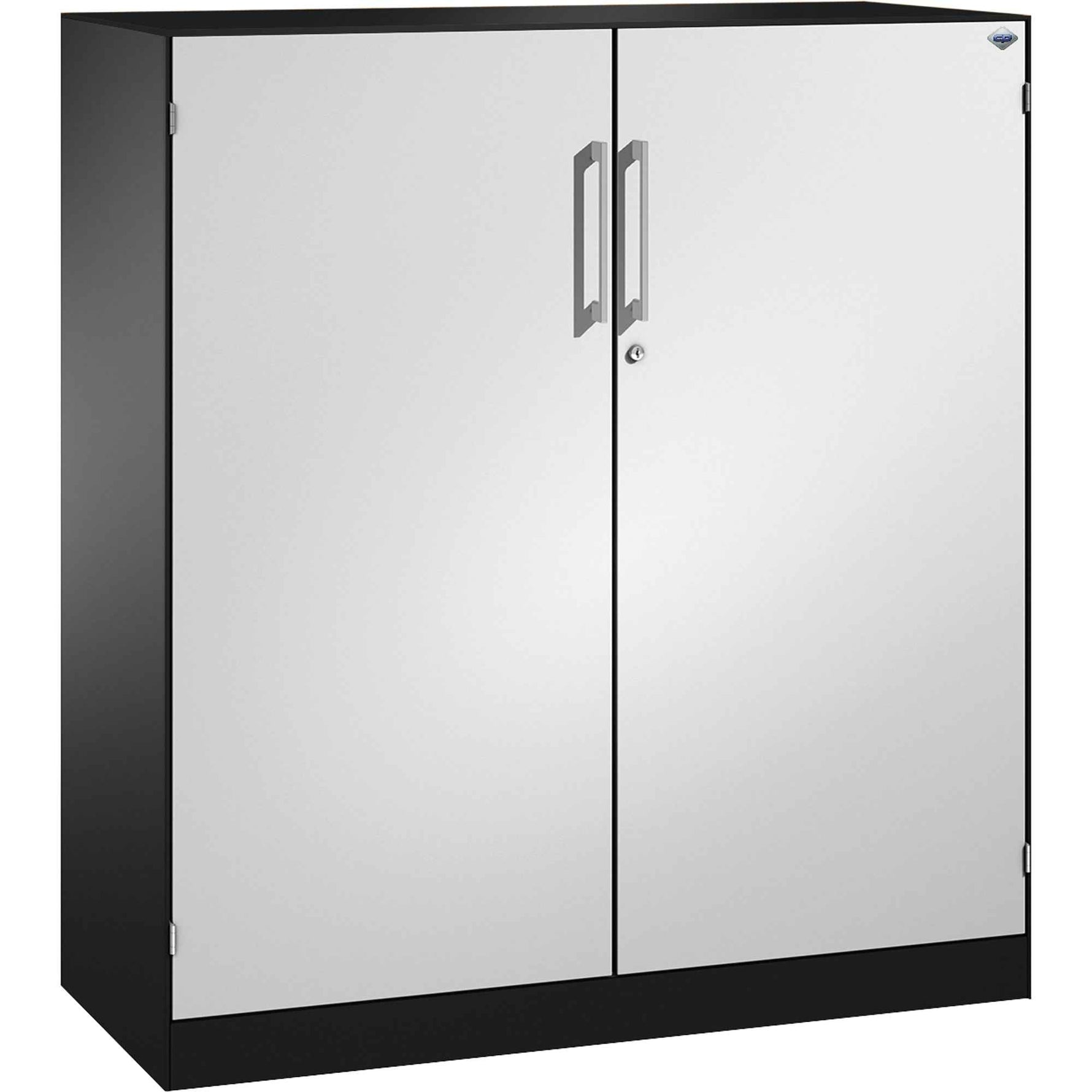 C+P Flügeltürenschrank Asisto 1.200 x 1.310 x 435 mm (B x H x T) schwarzgrau