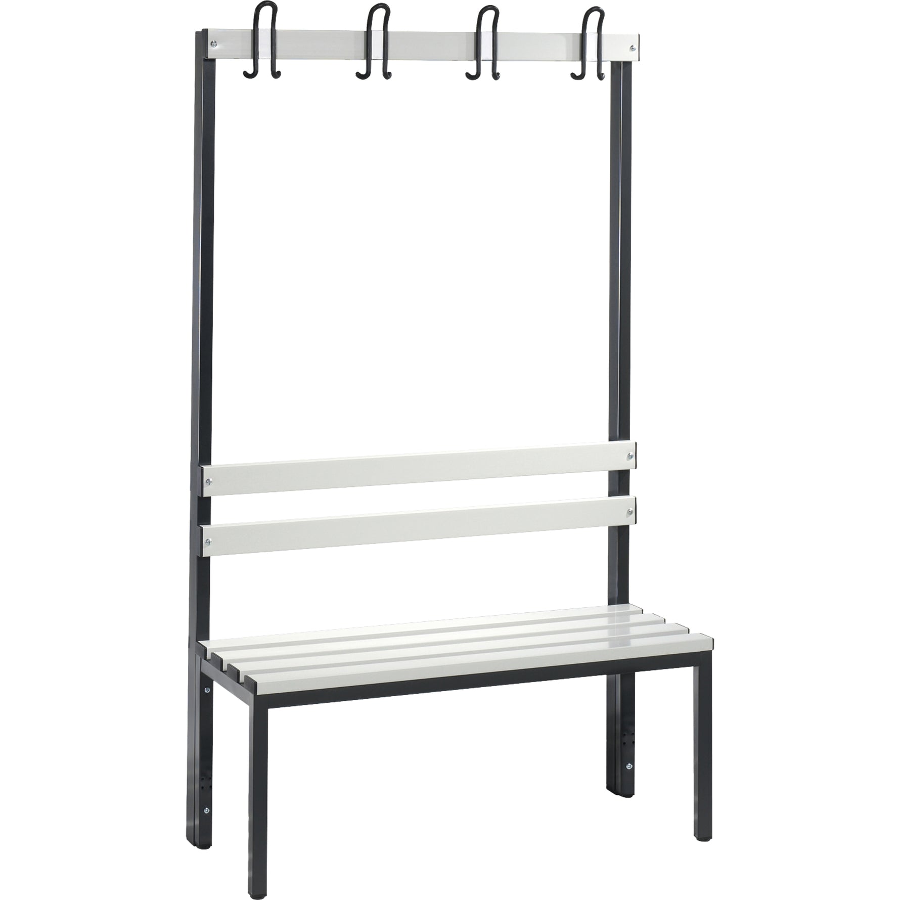 C+P Umkleidebank Basic Kunststoff 1.000 x 1.710 x 403 mm (B x H x T) ohne Schuhrost