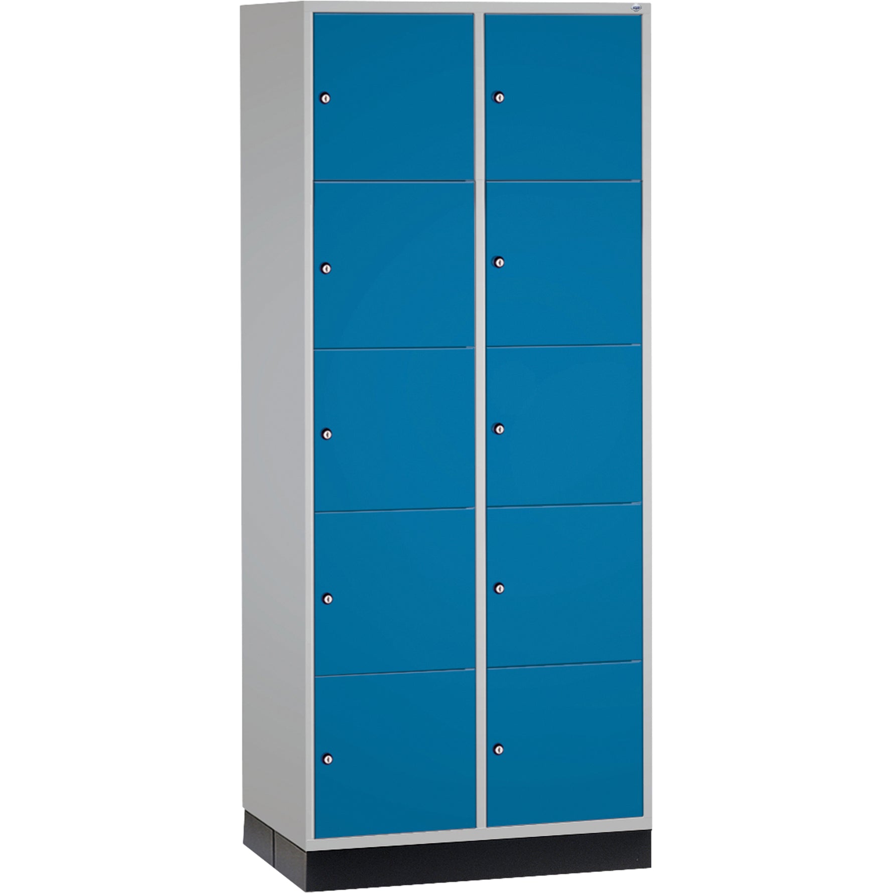 C+P Schließfachschrank Intro XL mit Sockel 820 x 1.950 x 600 mm (B x H x T) 10 Fächer – Produktbild 3