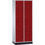 C+P Schließfachschrank Intro XL mit Sockel 820 x 1.950 x 500 mm (B x H x T) 8 Fächer