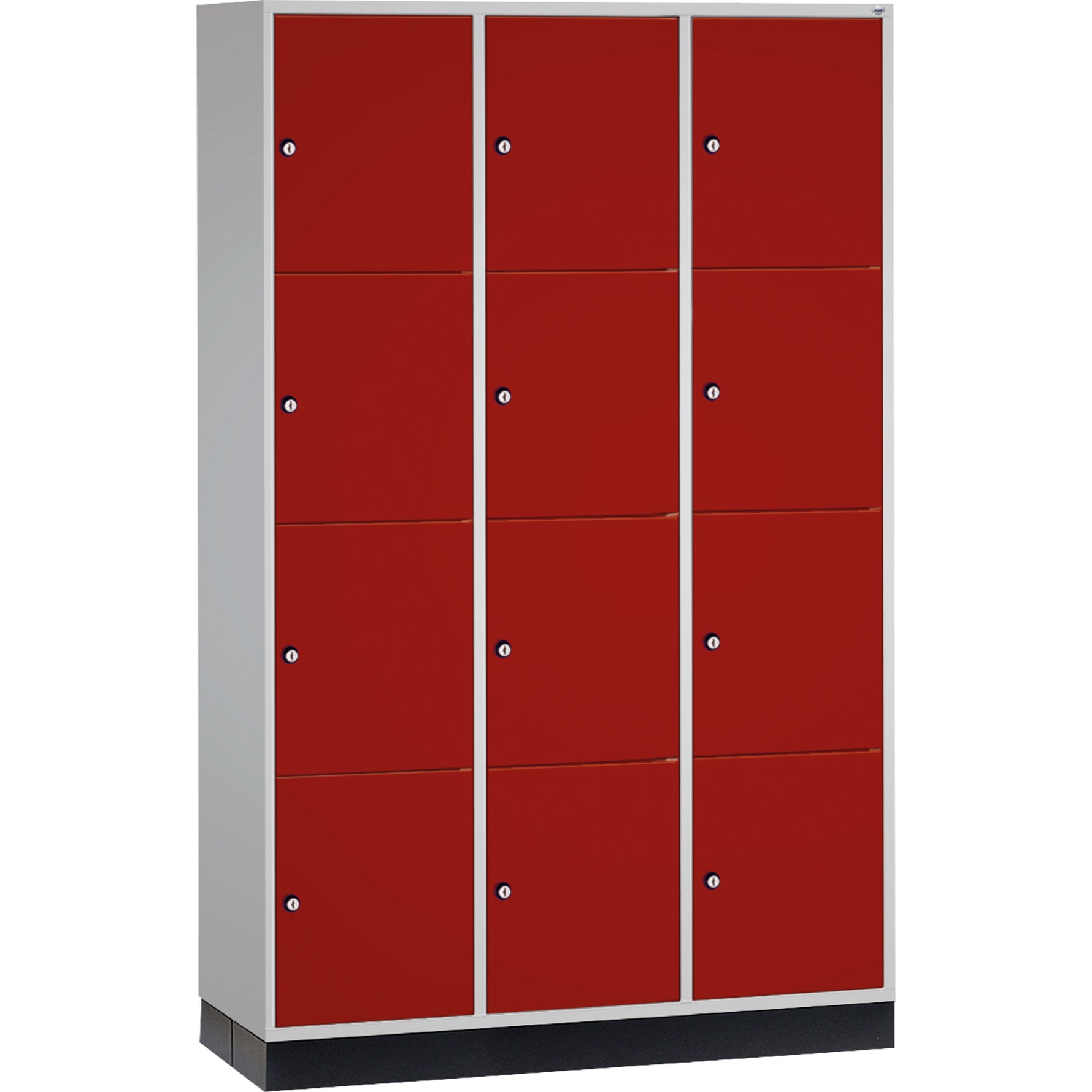 C+P Schließfachschrank Intro XL mit Sockel 1.220 x 1.950 x 500 mm (B x H x T) 12 Fächer