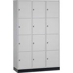 C+P Schließfachschrank Intro XL mit Sockel 1.220 x 1.950 x 500 mm (B x H x T) 12 Fächer – Produktbild 4