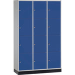 C+P Schließfachschrank Intro XL mit Sockel 1.220 x 1.950 x 500 mm (B x H x T) 12 Fächer – Produktbild 2