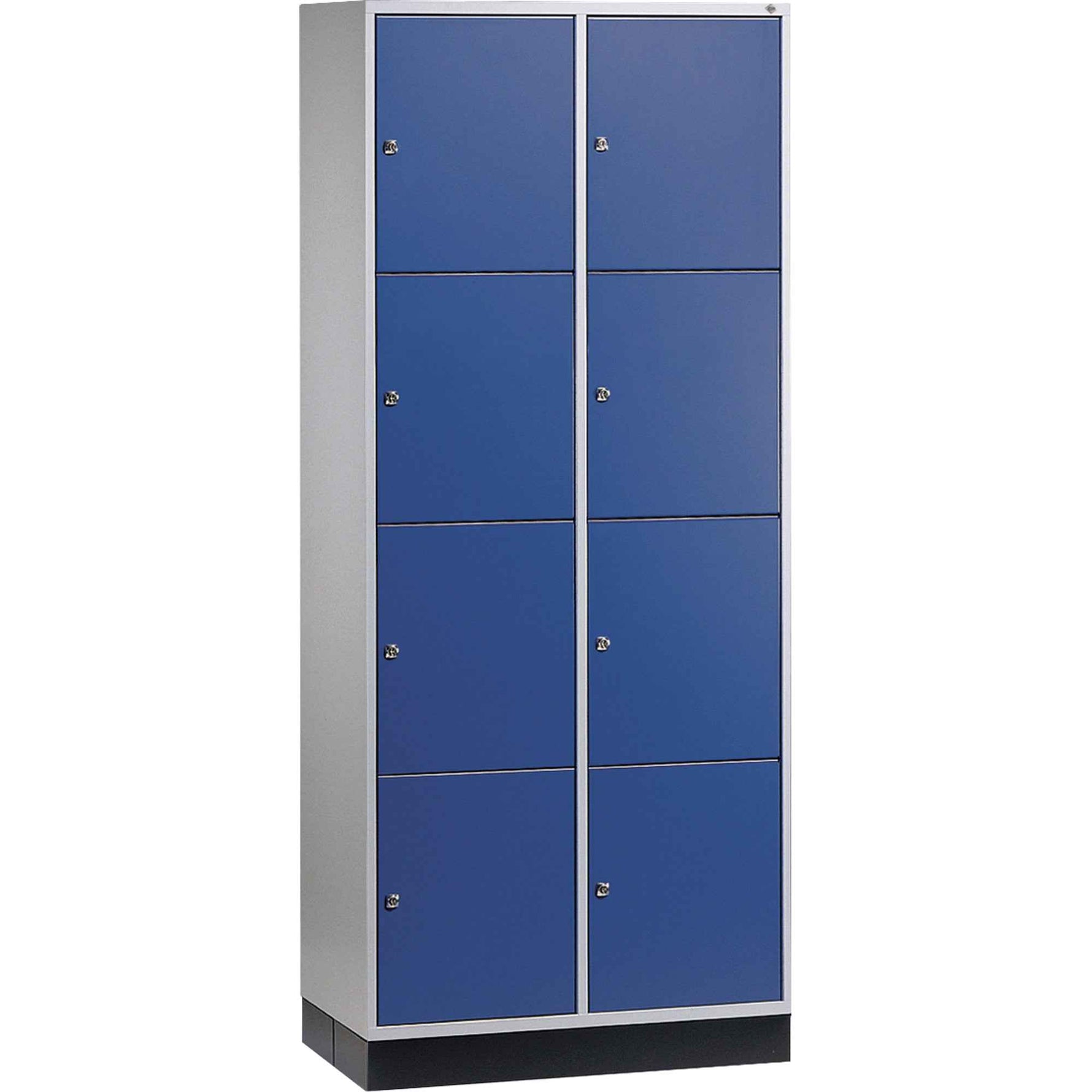 C+P Schließfachschrank Intro XL mit Sockel 820 x 1.950 x 500 mm (B x H x T) 8 Fächer