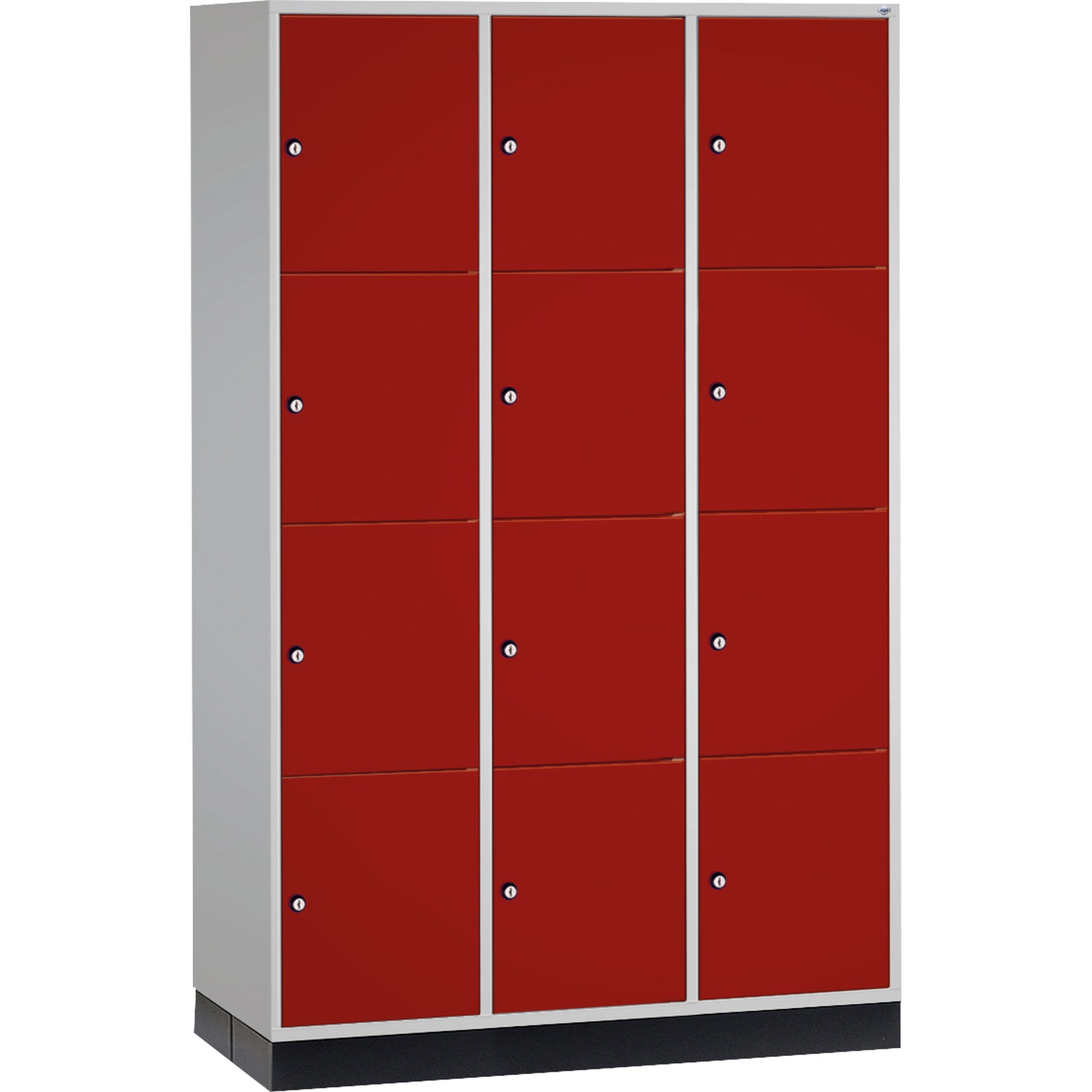 C+P Schließfachschrank Intro XL mit Sockel 1.220 x 1.950 x 600 mm (B x H T) 12 Fächer