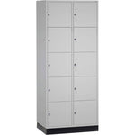 C+P Schließfachschrank Intro XL mit Sockel 820 x 1.950 x 600 mm (B x H x T) 10 Fächer