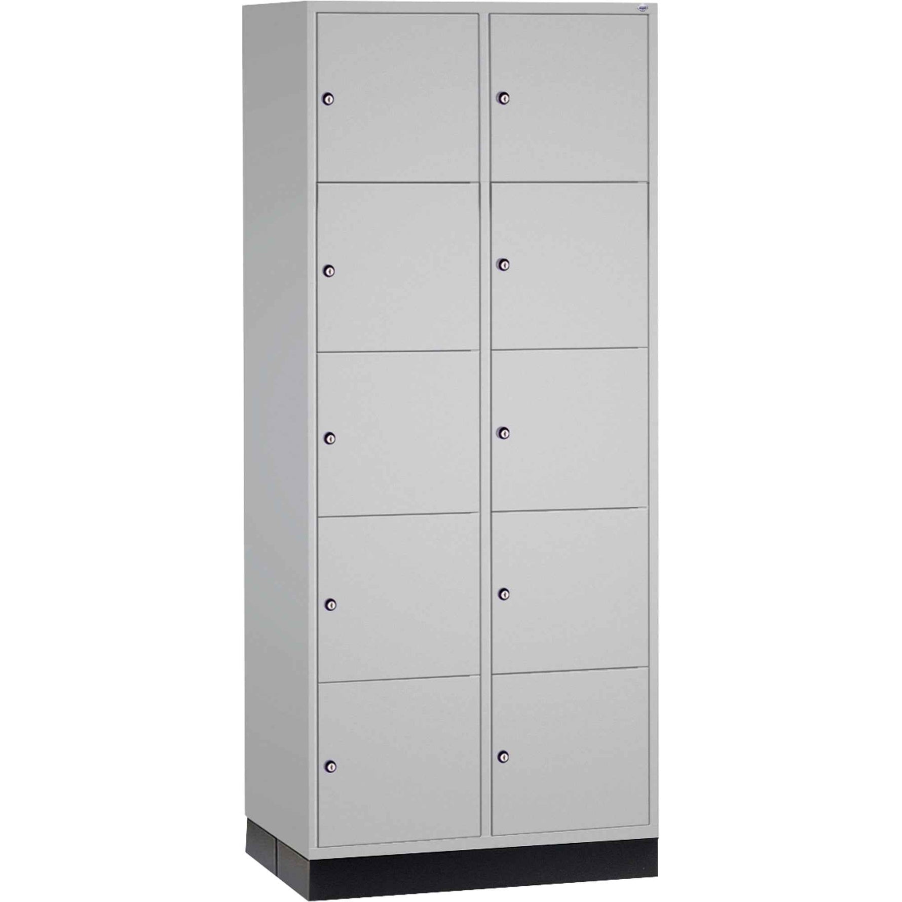 C+P Schließfachschrank Intro XL mit Sockel 820 x 1.950 x 600 mm (B x H x T) 10 Fächer
