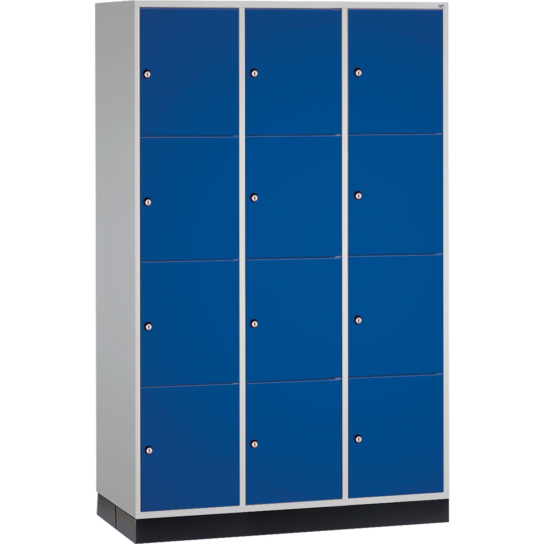 C+P Schließfachschrank Intro XL mit Sockel 1.220 x 1.950 x 600 mm (B x H T) 12 Fächer – Produktbild 2