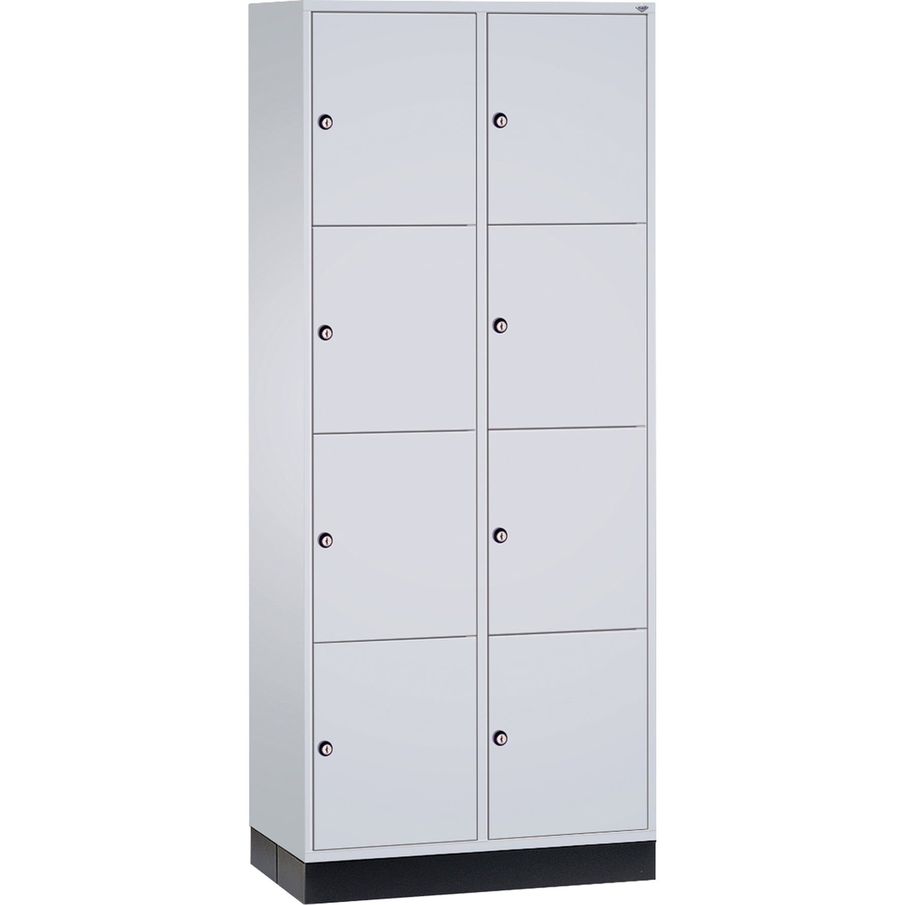 C+P Schließfachschrank Intro XL mit Sockel 820 x 1.950 x 500 mm (B x H x T) 8 Fächer – Produktbild 4