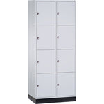 C+P Schließfachschrank Intro XL mit Sockel 820 x 1.950 x 600 mm (B x H x T) 8 Fächer – Produktbild 3