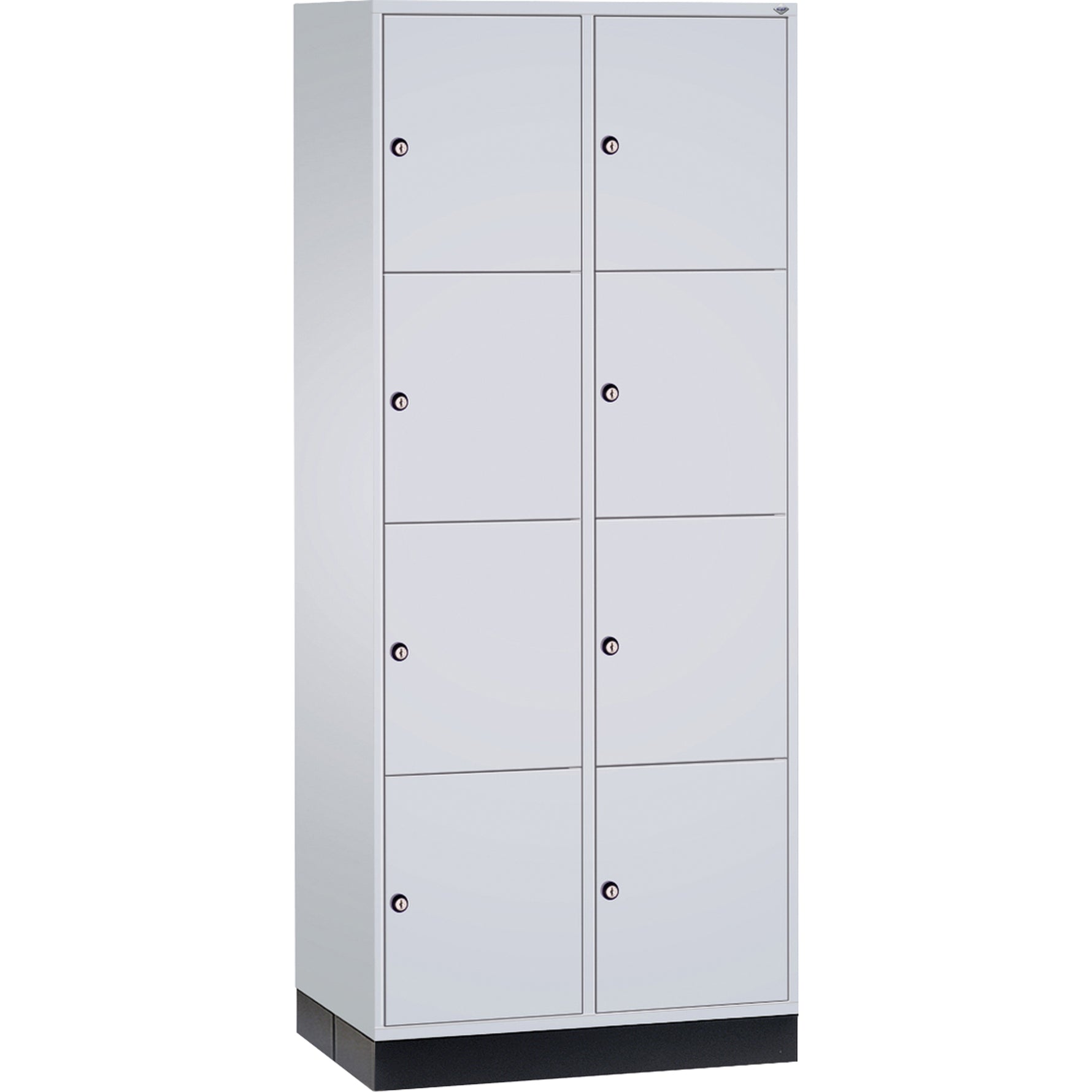 C+P Schließfachschrank Intro XL mit Sockel 820 x 1.950 x 600 mm (B x H x T) 8 Fächer – Produktbild 3
