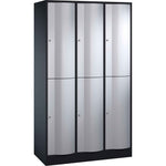 C+P Kleiderspind Resisto mit Sockel 1.150 x 1.950 x 540 mm (B x H x T) 3 Abteile