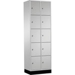 C+P Schließfachschrank Intro mit Sockel 620 x 1.950 x 500 mm (B x H x T) 10 Fächer – Produktbild 2